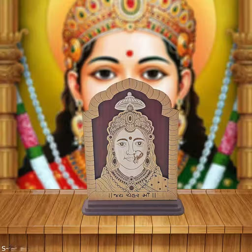 Chehar maa wooden photoframe