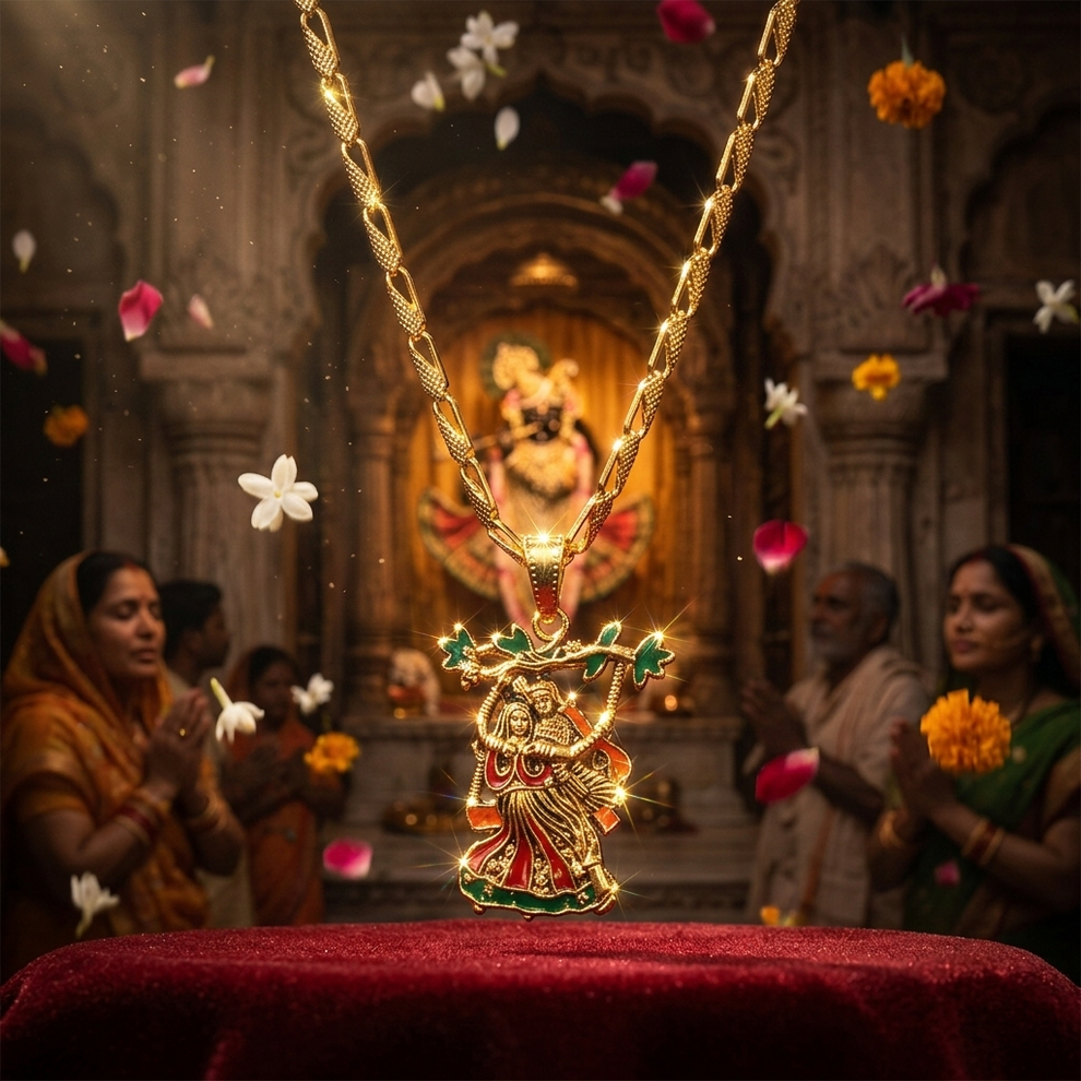 Radha Krishna Devotional Chain